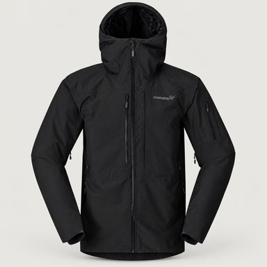 Norrøna men's Lofoten Gore-Tex Ski Jacket in Caviar Black – front