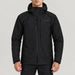 Norrøna men's Lofoten Gore-Tex Ski Jacket in Caviar Black – model front