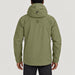 Norrøna men's Lofoten Gore-Tex Ski Jacket in Deep Lichen Green – model back