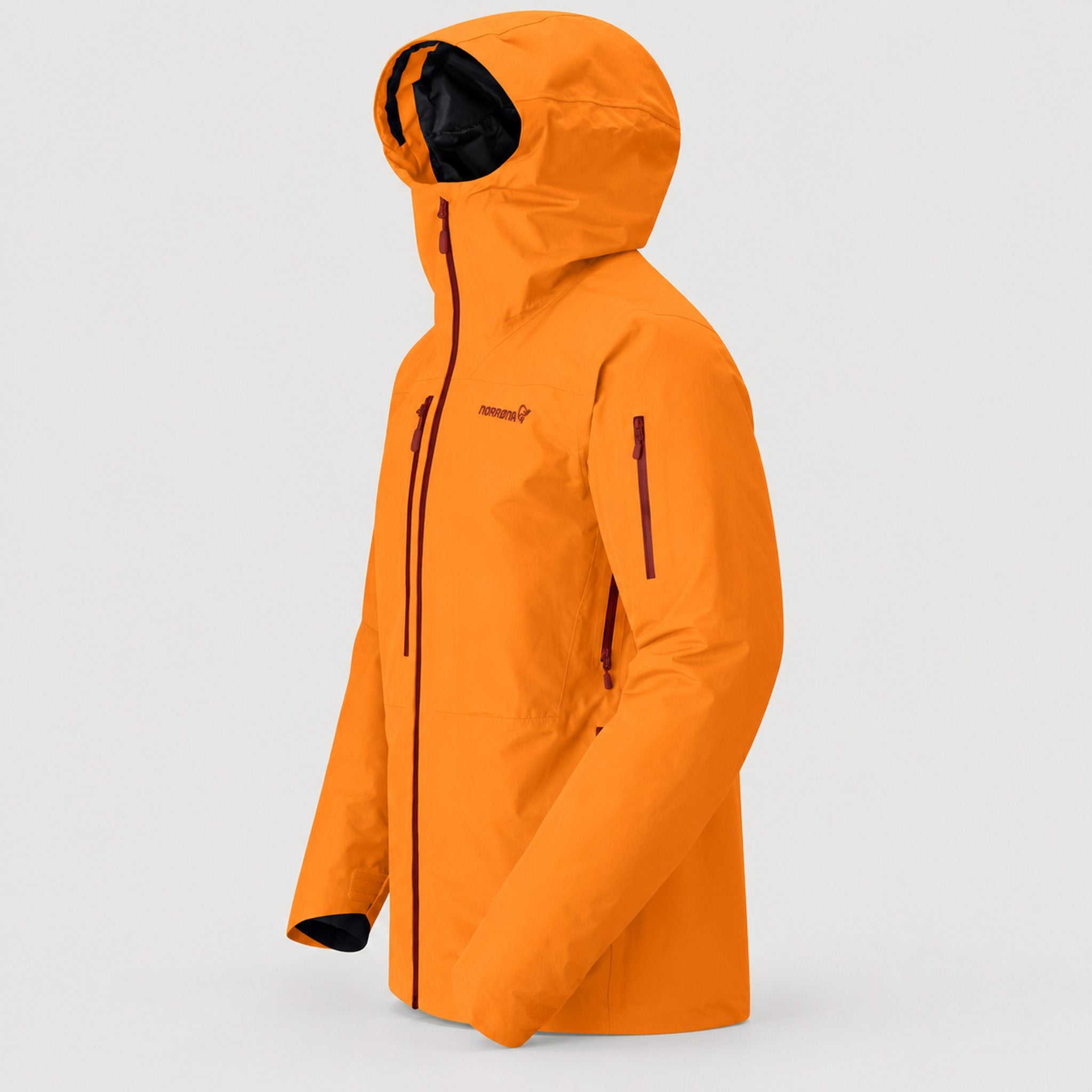 Norrøna men's Lofoten Gore-Tex Ski Jacket in Exuberance – side