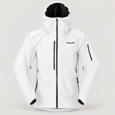 Norrøna men's Lofoten Gore-Tex Ski Jacket in Whisper White – front