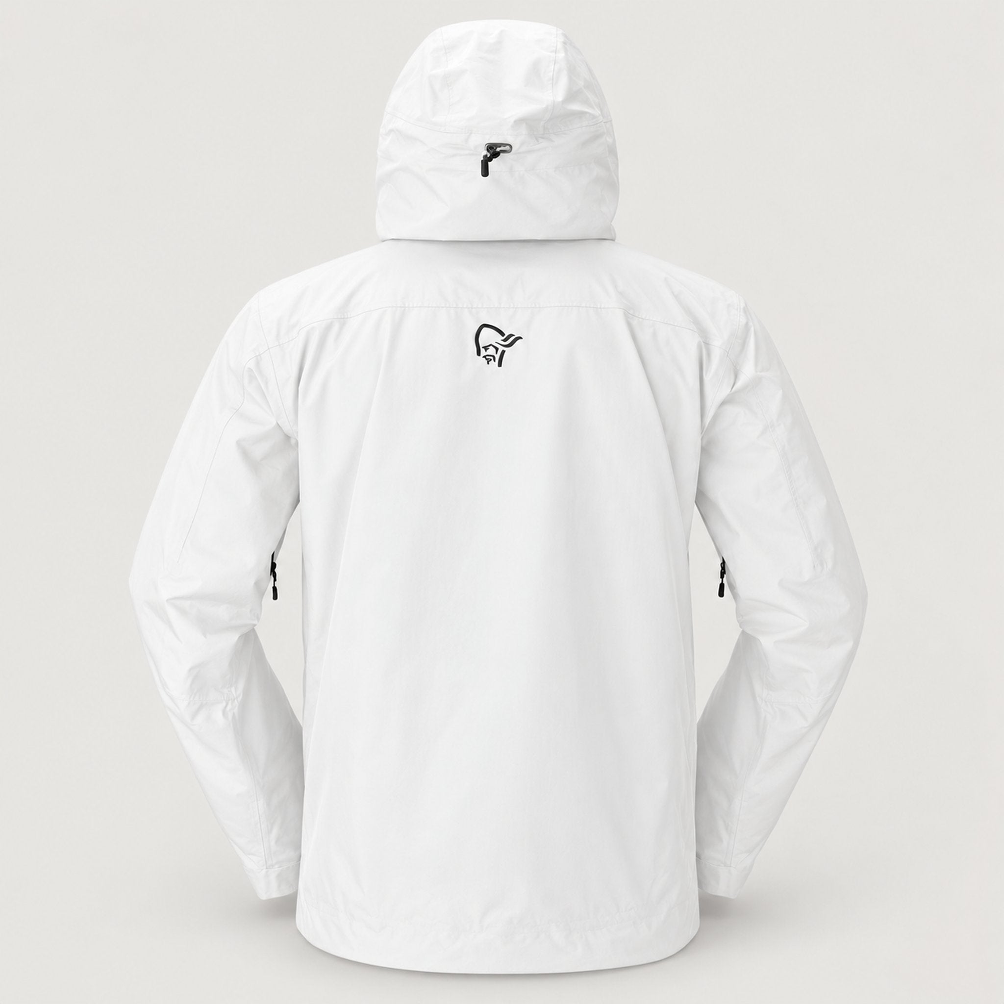 Norrøna men's Lofoten Gore-Tex Ski Jacket in Whisper White – back