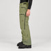 Norrøna men's Lofoten Gore-Tex Ski Pants in Deep Lichen Green – model side