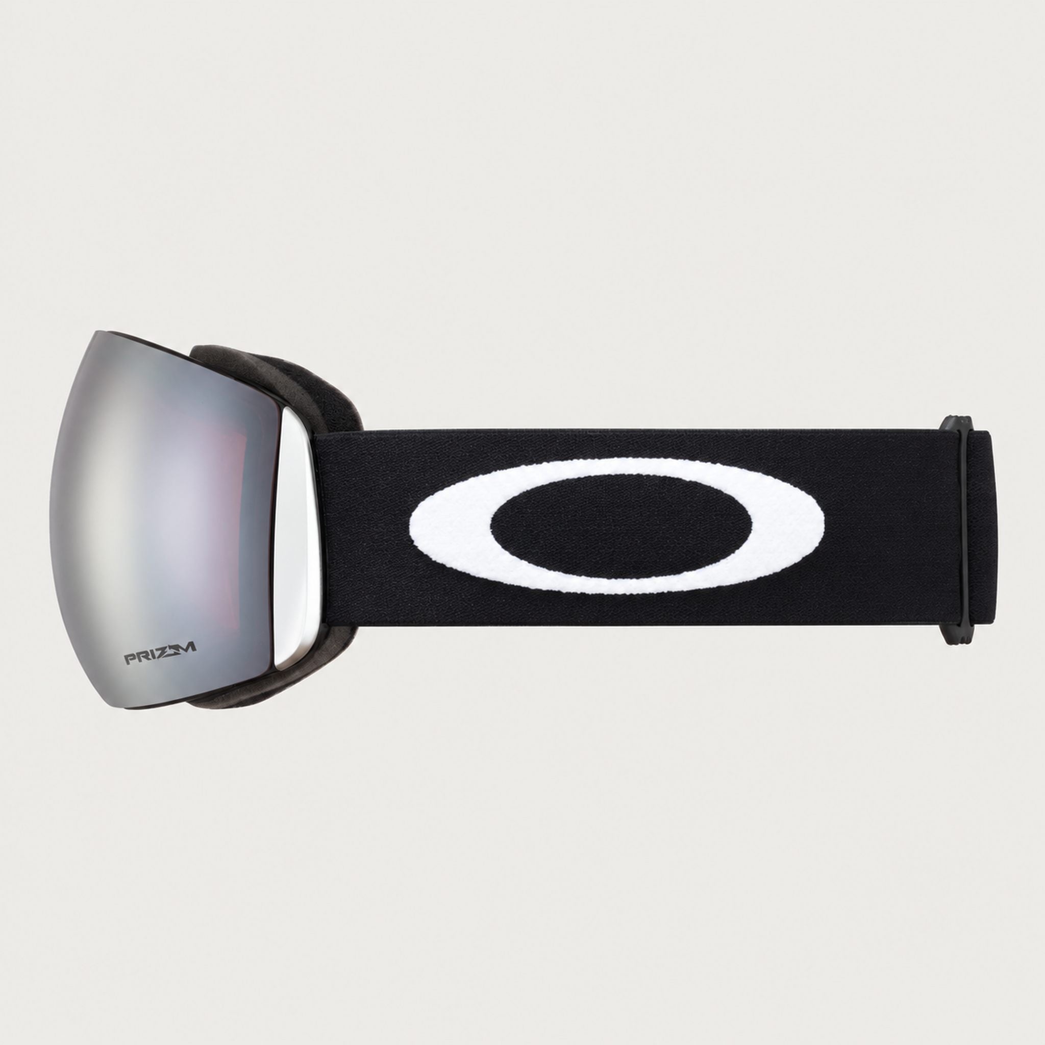 Oakley Flight Deck L Snow Goggles in Black, side.