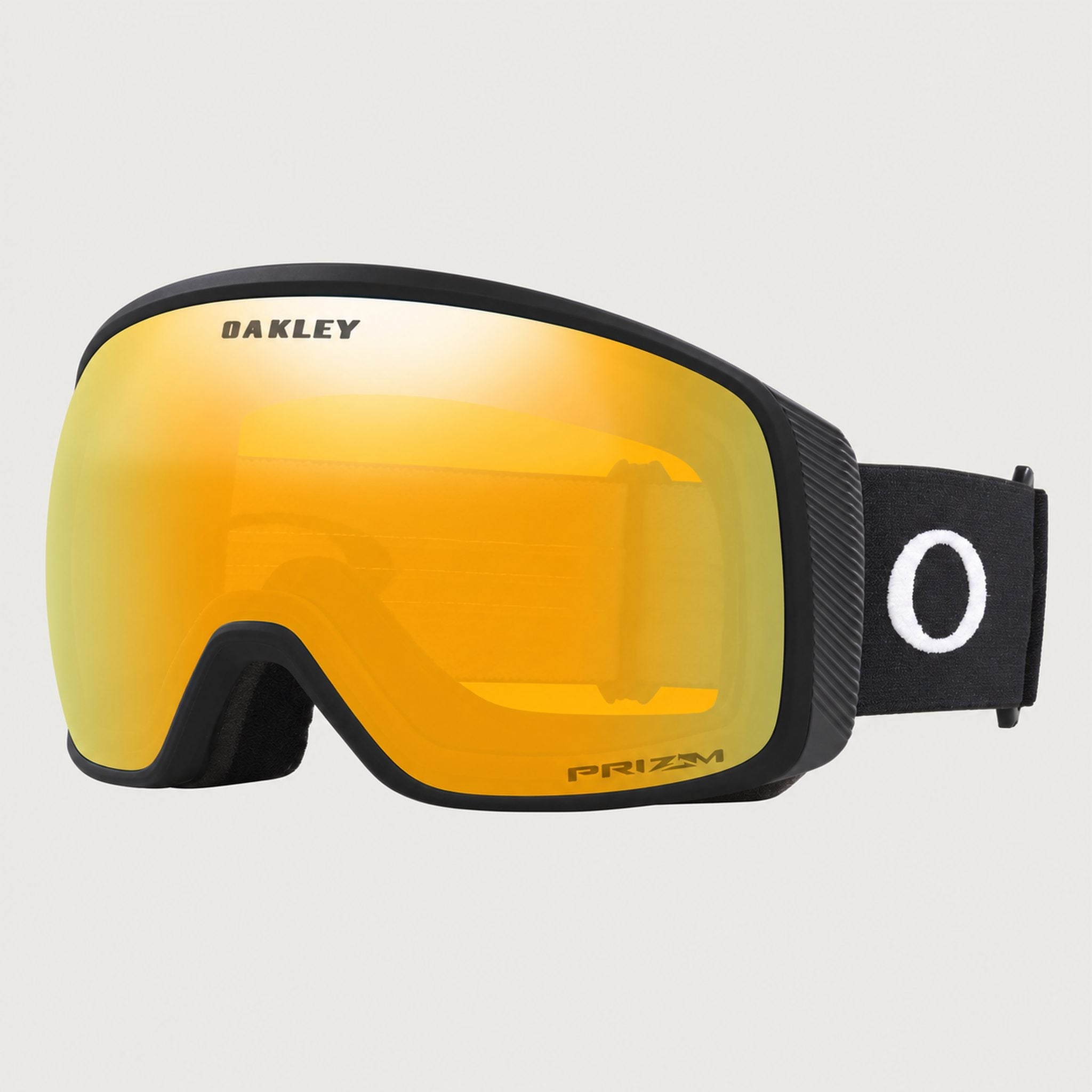 Oakley Flight Tracker L Snow Goggles, front. Prizm 24K lens.
