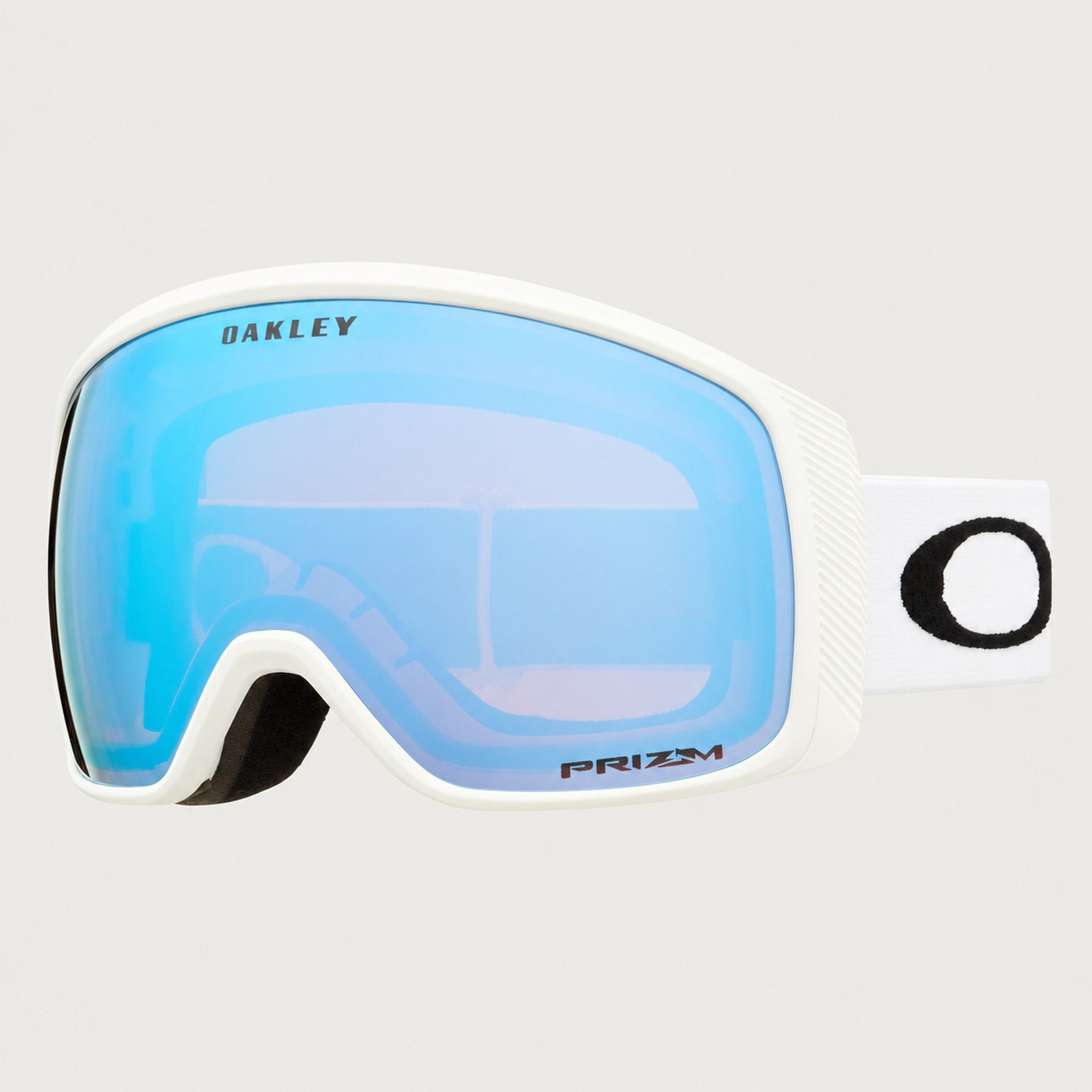 Oakley Flight Tracker M Snow Goggles in Sapphire/White, front.