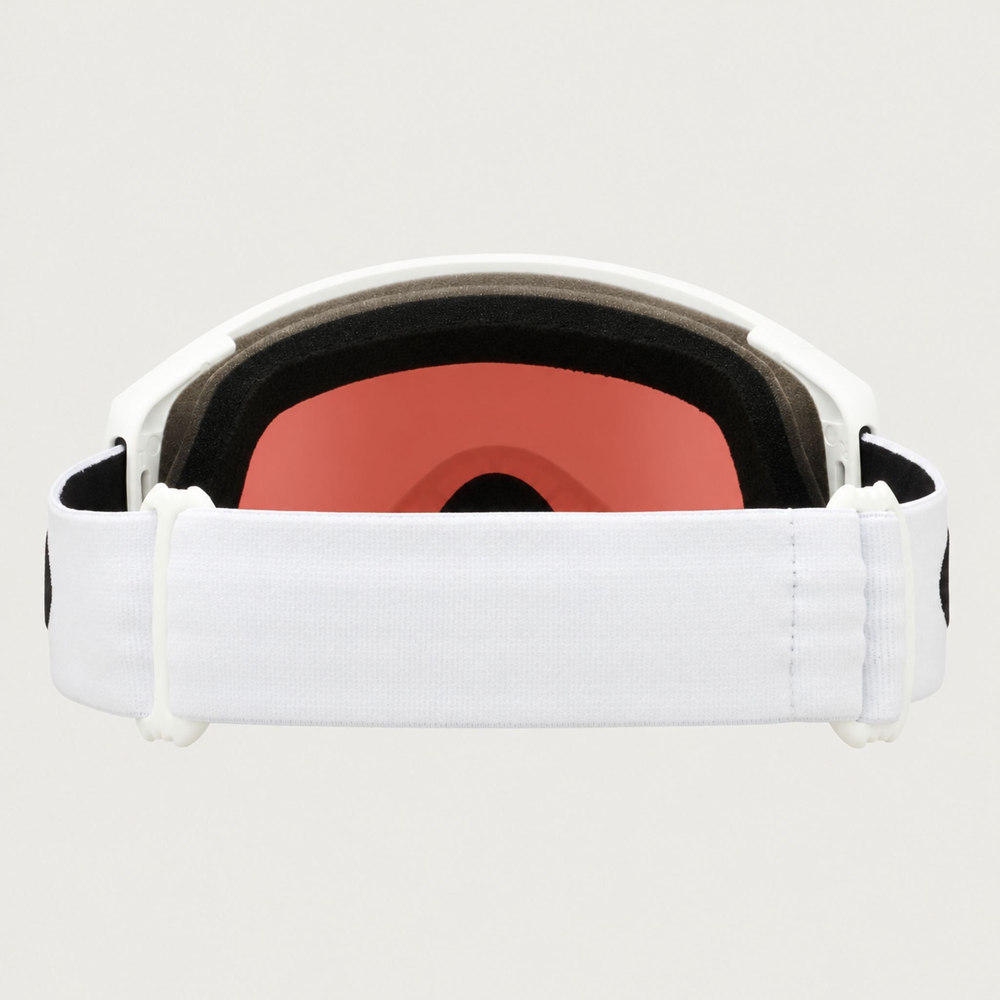 Oakley Flight Tracker M Snow Goggles in Sapphire/White, back.