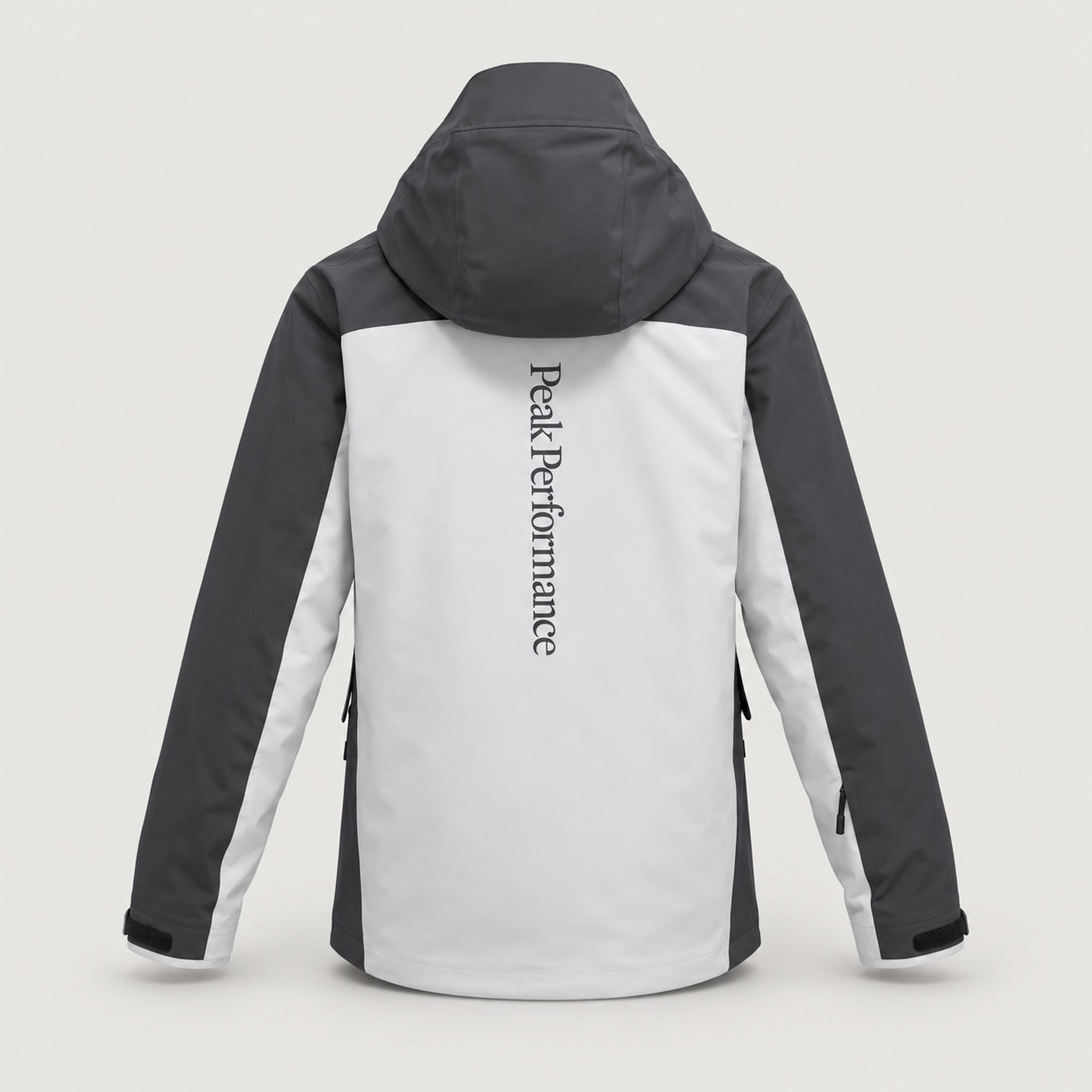 Peak Performance men's Maroon Ski Jacket in Antarctica/Grey – back