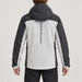 Peak Performance men's Maroon Ski Jacket in Antarctica/Grey – model back