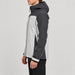 Peak Performance men's Maroon Ski Jacket in Antarctica/Grey – model side