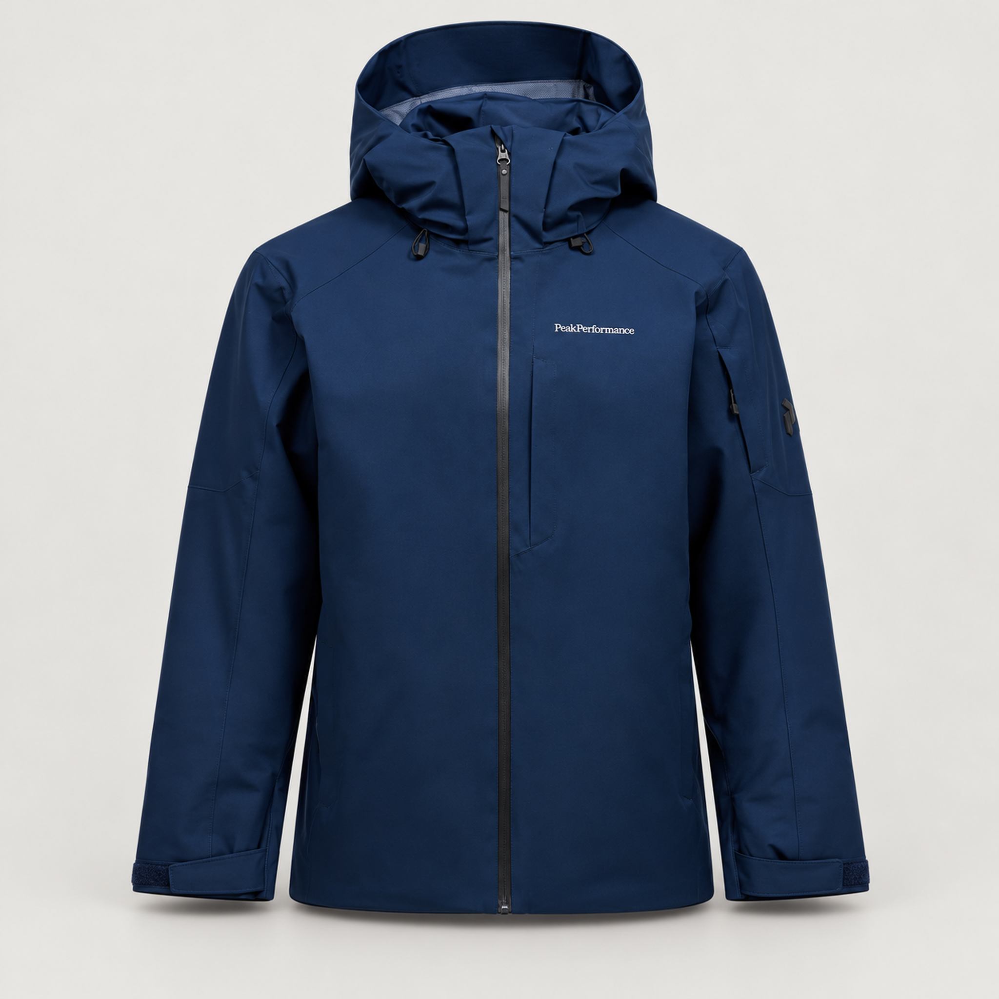 Peak Performance men's Maroon Ski Jacket in Blue Shadow – front