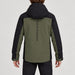 Peak Performance men's Maroon Ski Jacket in Pine Needle/Black – model back