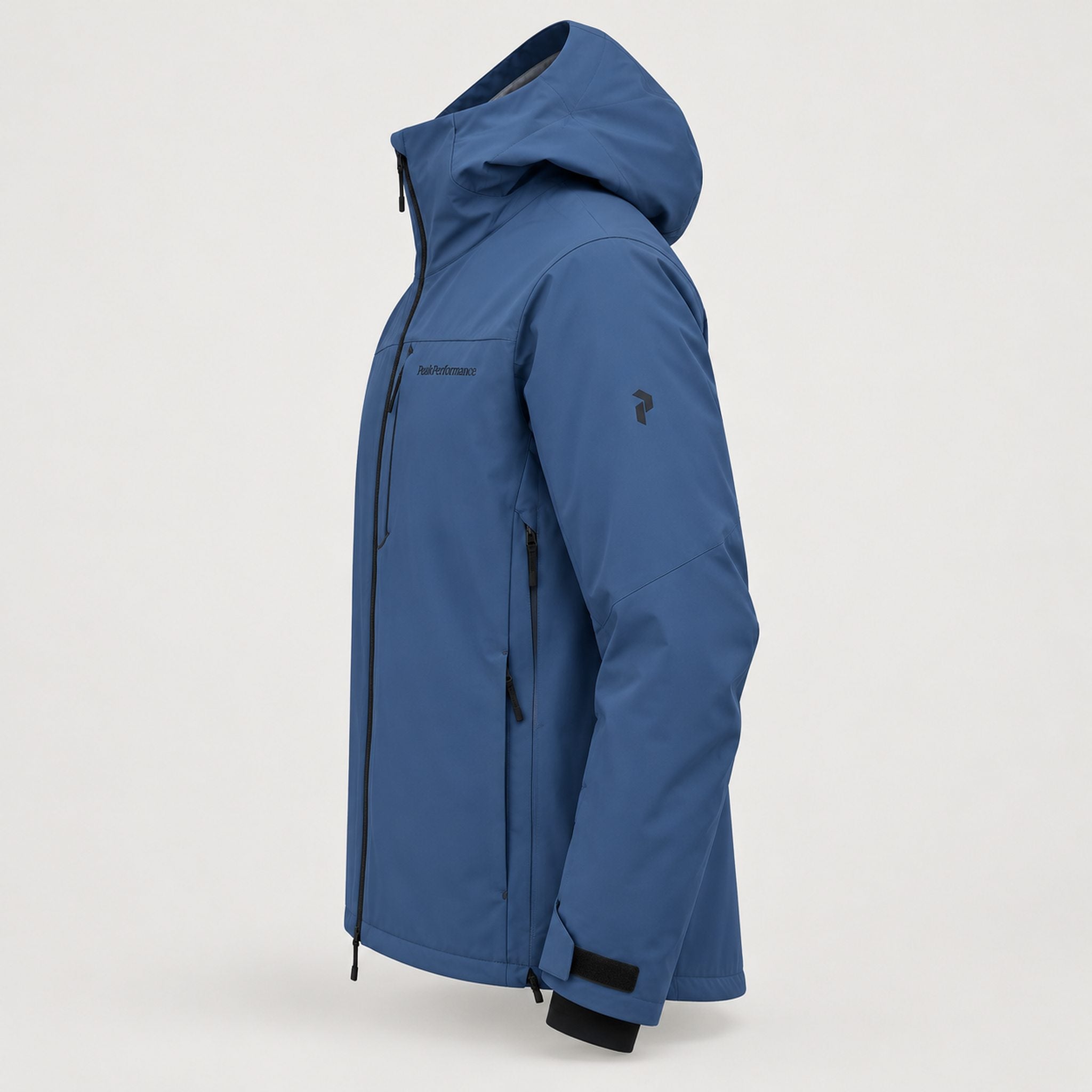 Peak Performance men's Maroon Ski Jacket in Summit Sky – side