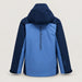 Peak Performance men's Maroon Ski Jacket in Summit Sky/Blue Shadow – back