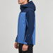 Peak Performance men's Maroon Ski Jacket in Summit Sky/Blue Shadow – model side