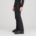 Peak Performance men's Maroon Ski Pants in Black – model side