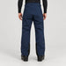 Peak Performance men's Maroon Ski Pants in Blue Shadow – model back