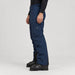 Peak Performance men's Maroon Ski Pants in Blue Shadow – model side