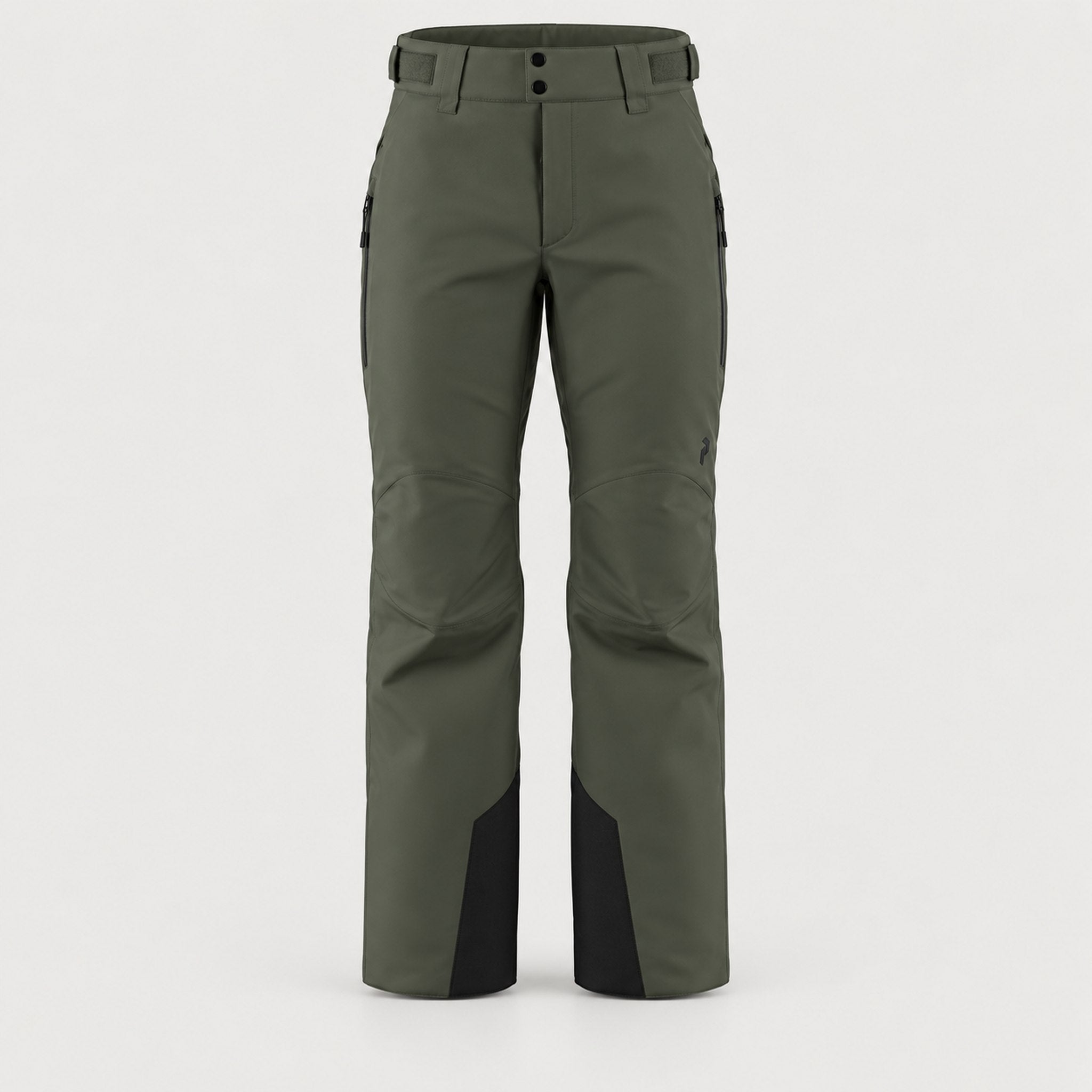 Peak Performance men's Maroon Ski Pants in Pine Needle – front