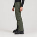 Peak Performance men's Maroon Ski Pants in Pine Needle – model side