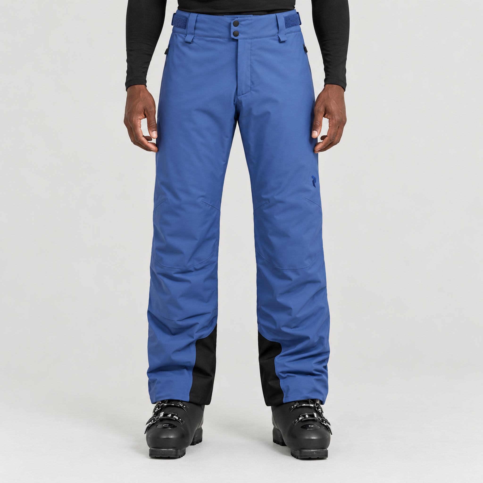 Peak Performance men's Maroon Ski Pants in Summit Sky – model front