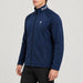 Peak Performance men's Rider Full Zip in Blue Shadow – model side