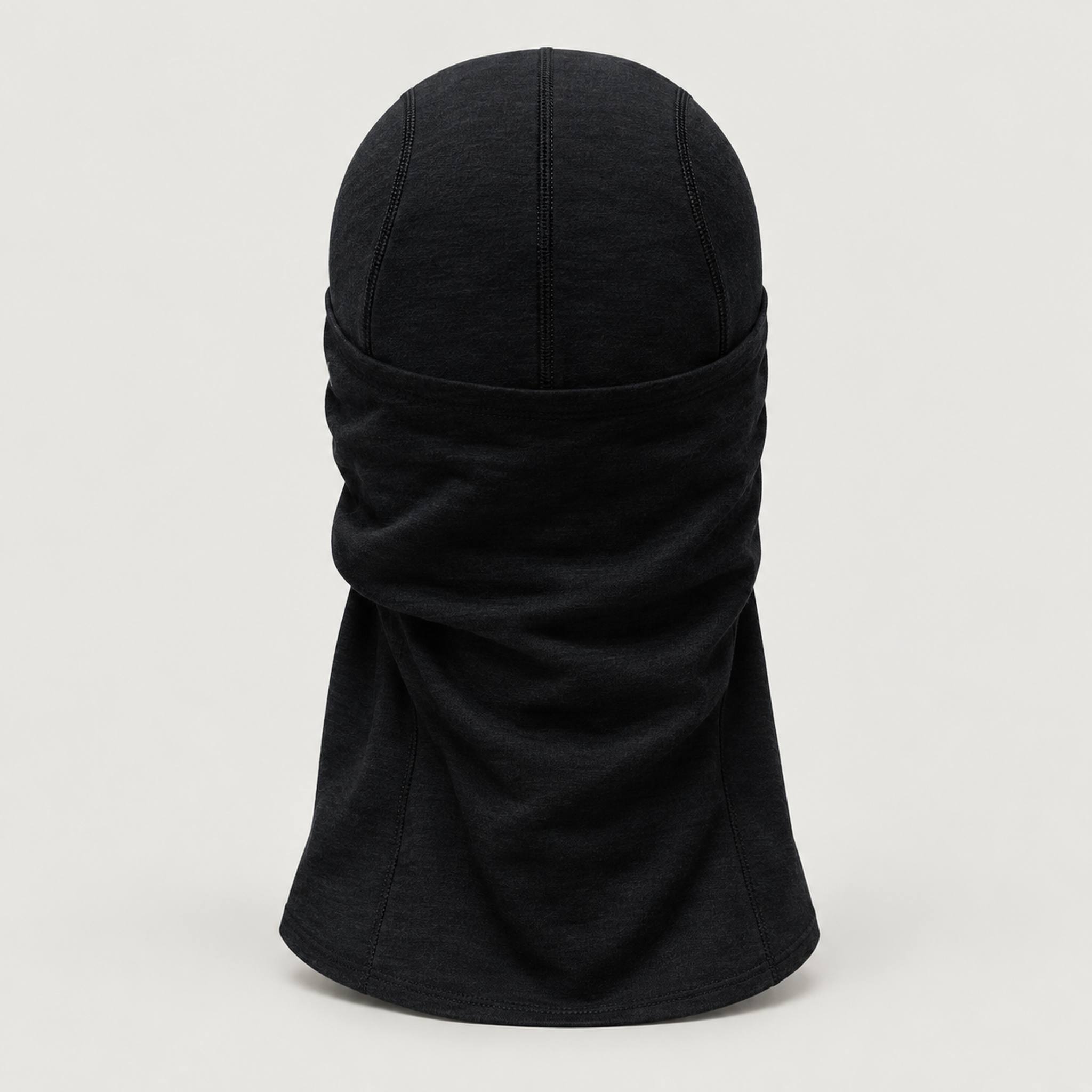 Peak Performance unisex Wool Balaclava in Black – back