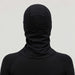 Peak Performance unisex Wool Balaclava in Black – female back