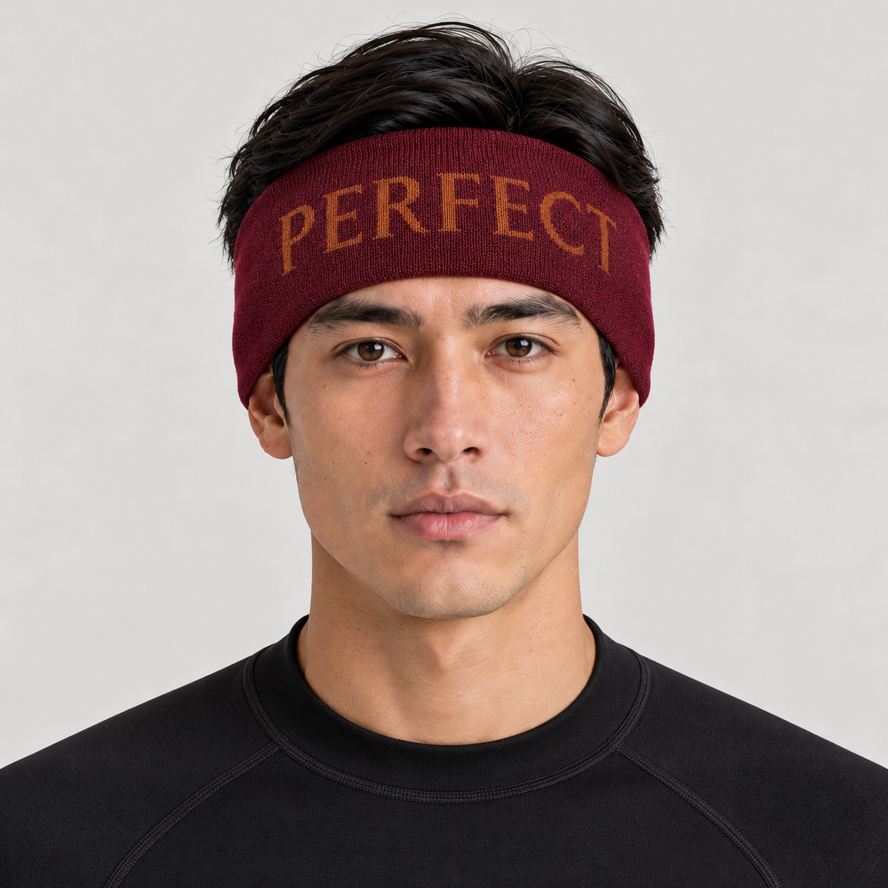 Perfect Moment unisex Headband in Autumn/Wine – man back view