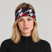 Perfect Moment unisex Headband in Houndstooth – woman front view