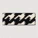 Perfect Moment unisex Headband in Houndstooth Black/White – product back view