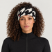 Perfect Moment unisex Headband in Houndstooth Black/White – woman front view