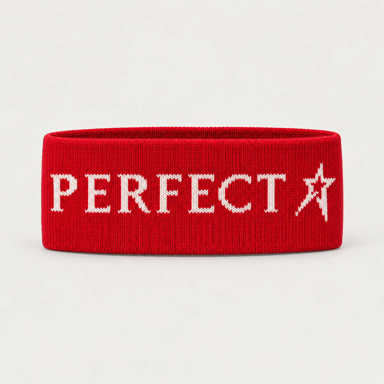 Perfect Moment unisex Headband in Red – product front view