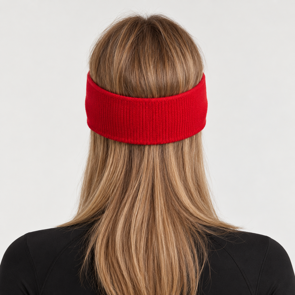 Perfect Moment unisex Headband in Red – woman back view