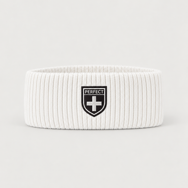 Perfect Moment unisex Headband in Snow White – product front view