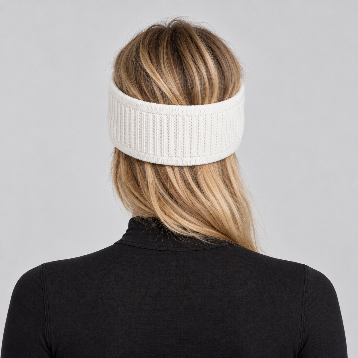 Perfect Moment unisex Headband in Snow White – woman back view