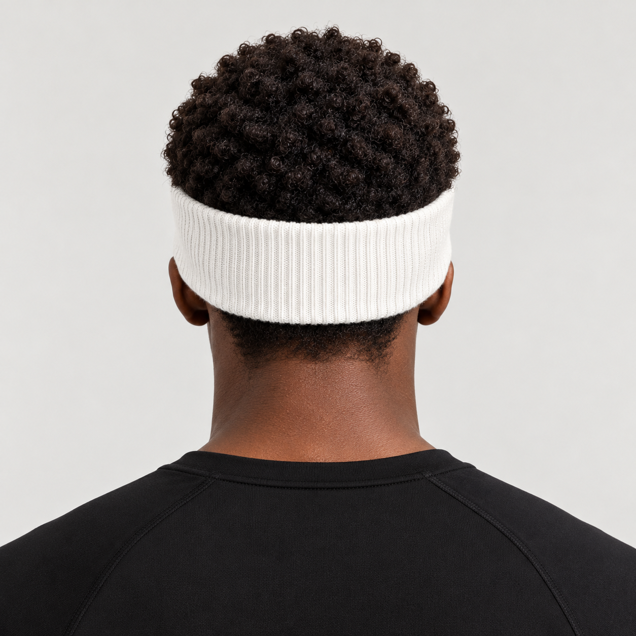 Perfect Moment unisex Headband in Snow White – man back view