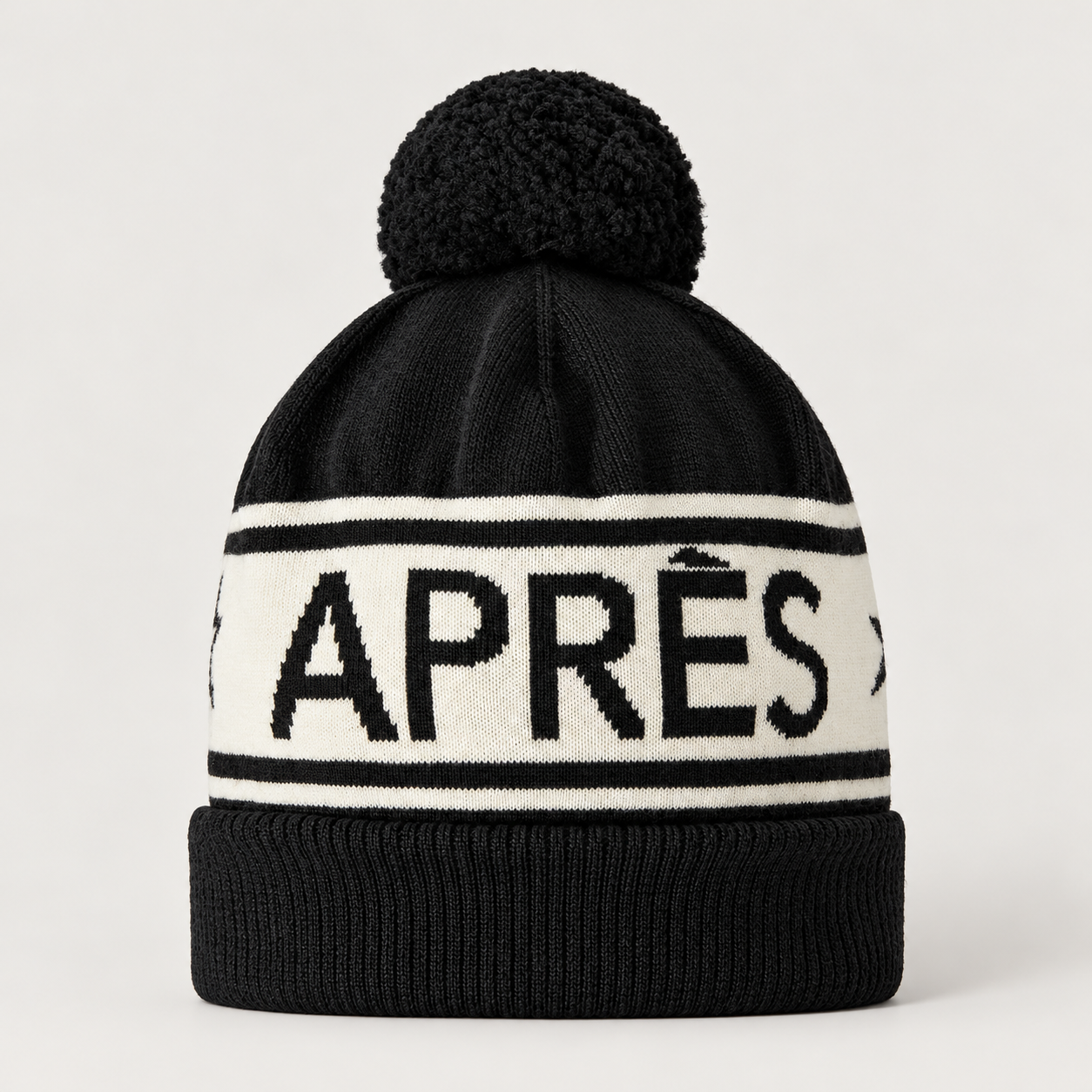 Perfect Moment unisex Schild Beanie in Black – product front view