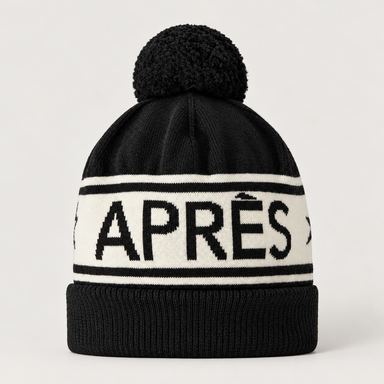 Perfect Moment unisex Schild Beanie in Black – product front view
