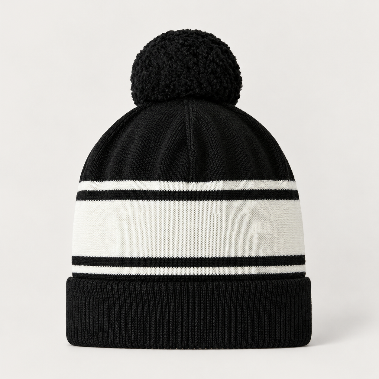 Perfect Moment unisex Schild Beanie in Black – product back view
