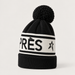 Perfect Moment unisex Schild Beanie in Black – product side view
