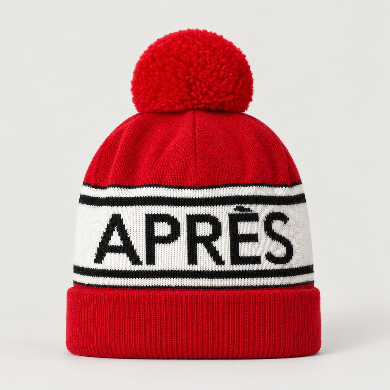 Perfect Moment unisex Schild Beanie in Red – product front view