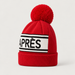Perfect Moment unisex Schild Beanie in Red – product side view