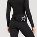 Perfect Moment unisex Star Bum Bag in Black – woman rear three quarter view