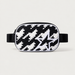 Perfect Moment unisex Star Bum Bag in Houndstooth – product front view