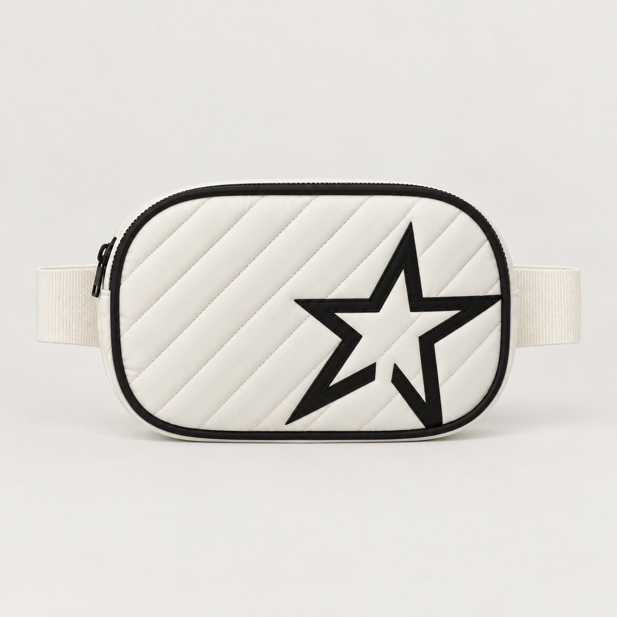 Perfect Moment unisex Star Bum Bag in Snow White – product front view