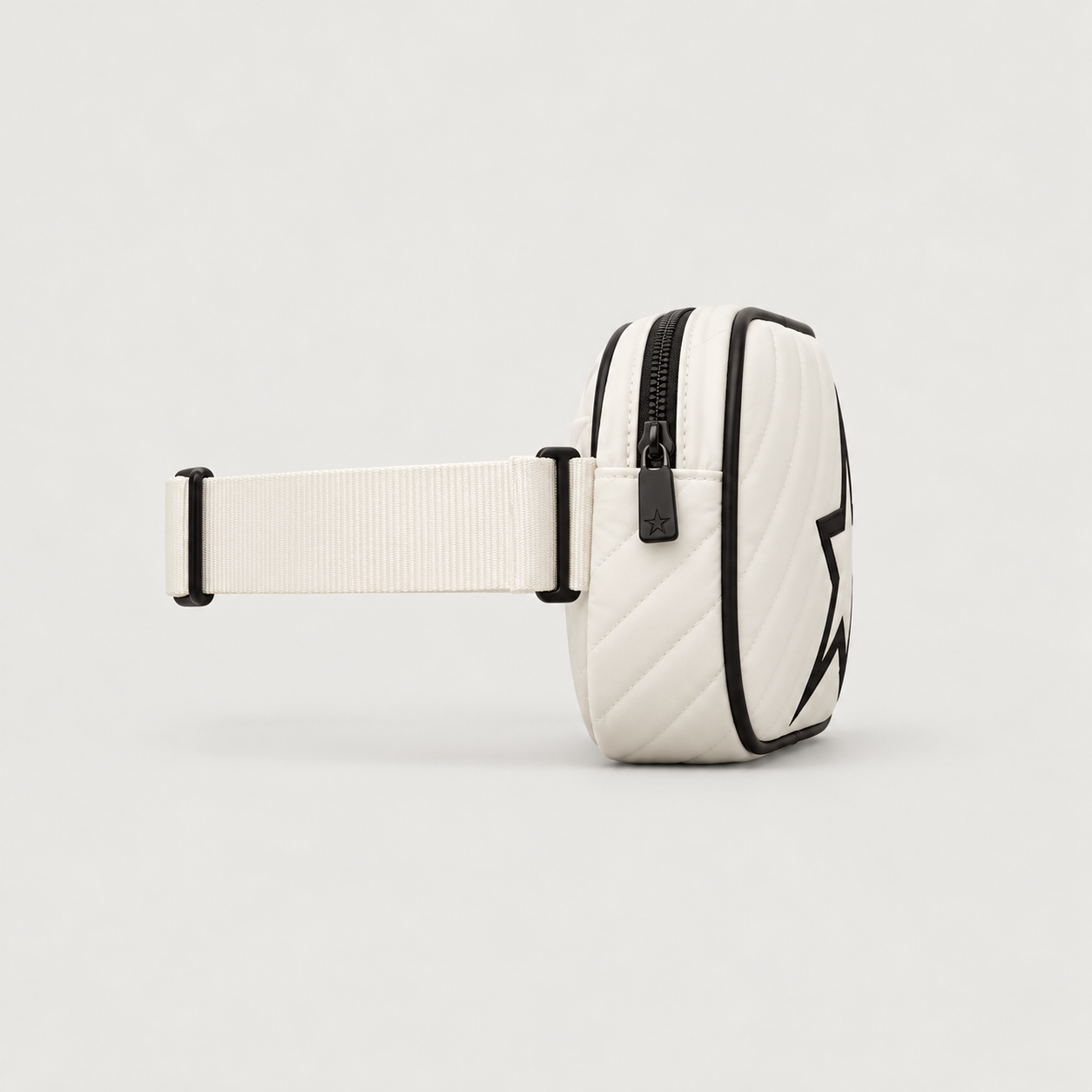 Perfect Moment unisex Star Bum Bag in Snow White – product side view