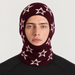 Perfect Moment Balaclava in burgundy with cream stars – man front view