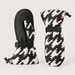 Perfect Moment Davos Mitts in black and white houndstooth – product side view