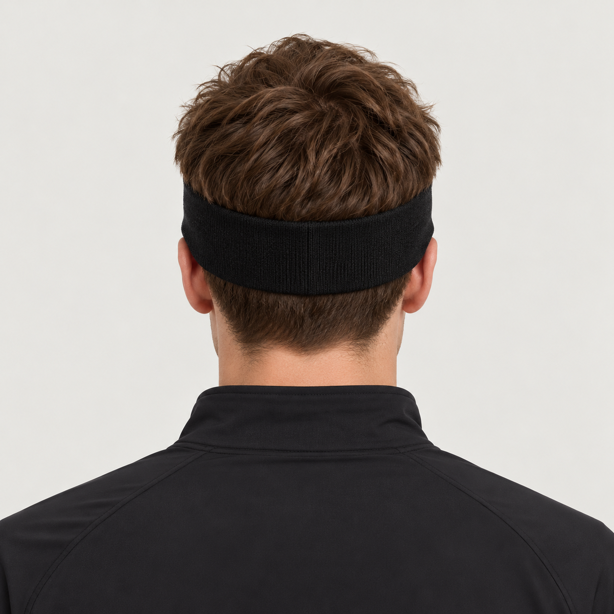 Perfect Moment unisex Headband in Black – man back view